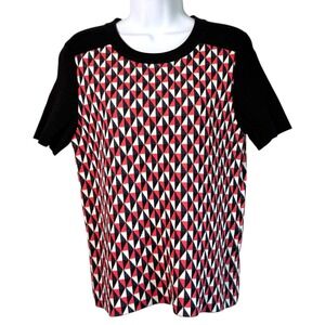 Kate Spade Flying Kites Retro Mod Sweater Sz M Playful Luxe Preppy Parisian Chic